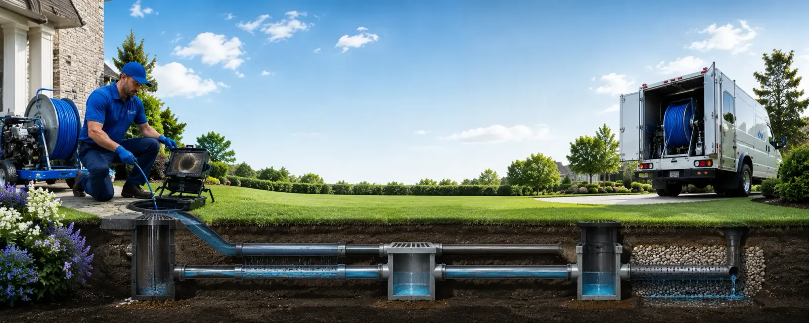 Outdoor drain cleaning information for Gibbon Glade, PA